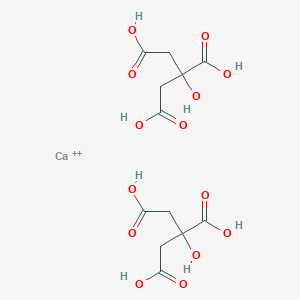 molecular formula C12H16CaO14+2 B11815807 calcium;2-hydroxypropane-1,2,3-tricarboxylic acid 