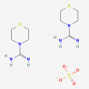 molecular formula C10H22N6O4S3-2 B11815824 Thiomorpholine-4-carboximidamide;sulfate 