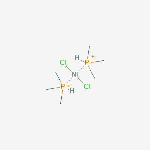 molecular formula C6H20Cl2NiP2+2 B11815867 Dichloronickel;trimethylphosphanium 
