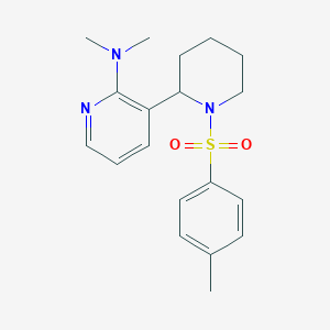 molecular formula C19H25N3O2S B11815917 N,N-Dimethyl-3-(1-tosylpiperidin-2-yl)pyridin-2-amine 