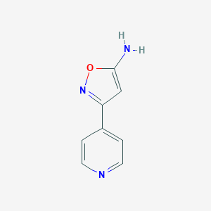 molecular formula C8H7N3O B011816 3-(吡啶-4-基)-1,2-噁唑-5-胺 CAS No. 19790-96-6