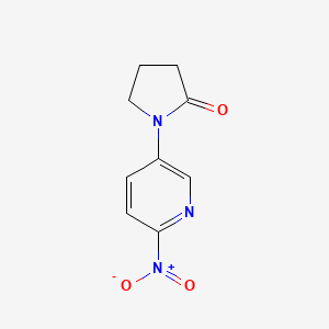 molecular formula C9H9N3O3 B11816010 1-(6-Nitropyridin-3-yl)pyrrolidin-2-one 