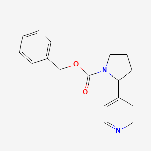 molecular formula C17H18N2O2 B11816019 Benzyl 2-(pyridin-4-yl)pyrrolidine-1-carboxylate 
