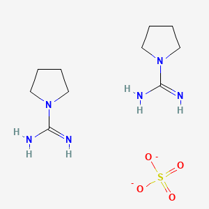 molecular formula C10H22N6O4S-2 B11816050 Pyrrolidine-1-carboximidamide;sulfate 
