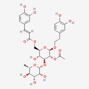 molecular formula C31H38O16 B11816056 A-D-Glucopyranoside, 2-(3,4-dihydroxyphenyl)ethyl 3-O-(6-deoxy- 