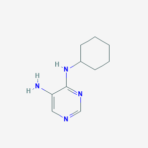 molecular formula C10H16N4 B11816080 N4-Cyclohexylpyrimidine-4,5-diamine 