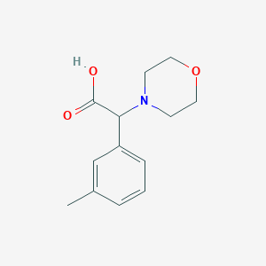 molecular formula C13H17NO3 B11816101 2-Morpholino-2-(m-tolyl)acetic acid 