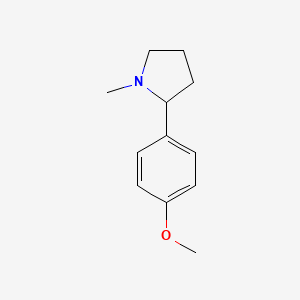 molecular formula C12H17NO B11816137 2-(4-Methoxyphenyl)-1-methylpyrrolidine 
