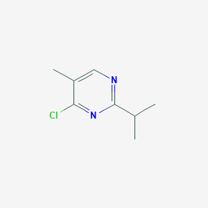 molecular formula C8H11ClN2 B11816177 4-Chloro-2-isopropyl-5-methylpyrimidine 