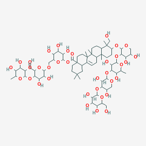 molecular formula C70H114O35 B118163 皂苷 E，湖北风毛菊 CAS No. 152464-76-1