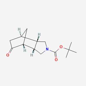 molecular formula C14H21NO3 B11816382 tert-butyl (1R,2S,6S,7R)-8-oxo-4-azatricyclo[5.2.1.02,6]decane-4-carboxylate 