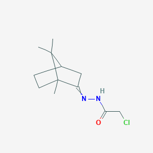 molecular formula C12H19ClN2O B11816458 2-Bornanone chloroacetylhydrazone 