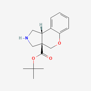 molecular formula C16H21NO3 B11816609 rac-tert-butyl (2R,6R)-8-oxa-4-azatricyclo[7.4.0.0,2,6]trideca-1(13),9,11-triene-6-carboxylate 