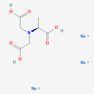 molecular formula C7H11NNa3O6+3 B11816656 trisodium;(2S)-2-[bis(carboxymethyl)amino]propanoic acid 