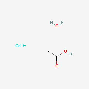molecular formula C2H6GdO3+3 B11816810 Acetic acid, gadolinium(3+) salt, hydrate (9CI) 