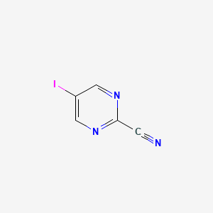 molecular formula C5H2IN3 B11816821 5-Iodopyrimidine-2-carbonitrile 