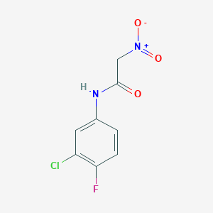 molecular formula C8H6ClFN2O3 B11817016 N-(3-chloro-4-fluorophenyl)-2-nitroacetamide 