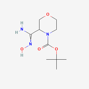 molecular formula C10H19N3O4 B11817034 tert-butyl 3-(N-hydroxycarbamimidoyl)morpholine-4-carboxylate 