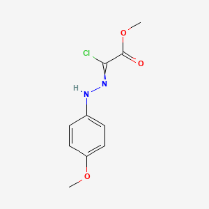 molecular formula C10H11ClN2O3 B11817137 Methyl 2-chloro-2-(2-(4-methoxyphenyl)hydrazono)acetate 