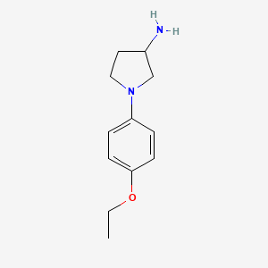 molecular formula C12H18N2O B11817140 1-(4-Ethoxyphenyl)pyrrolidin-3-amine 
