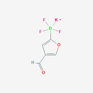 molecular formula C5H3BF3KO2 B11817157 Potassium 4-formylfuran-2-trifluoroborate 
