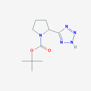 molecular formula C10H17N5O2 B11817213 (R)-tert-Butyl 2-(1H-tetrazol-5-yl)pyrrolidine-1-carboxylate 