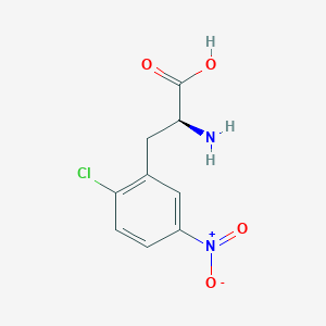 molecular formula C9H9ClN2O4 B11817326 DL-2-Chloro-5-nitrophenylalanine 