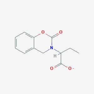 molecular formula C12H12NO4- B11817359 Ethyl(2-oxo-2h-1,3-benzoxazin-3(4h)-yl)acetate 