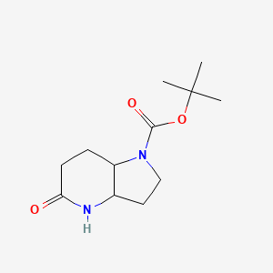 molecular formula C12H20N2O3 B11817393 tert-Butyl 5-oxo-octahydro-1H-pyrrolo[3,2-b]pyridine-1-carboxylate 