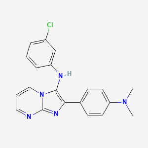 molecular formula C20H18ClN5 B1181750 N-(3-chlorophenyl)-2-[4-(dimethylamino)phenyl]imidazo[1,2-a]pyrimidin-3-amine 