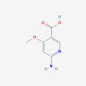 molecular formula C7H8N2O3 B11817512 6-Amino-4-methoxynicotinic acid CAS No. 1060805-18-6