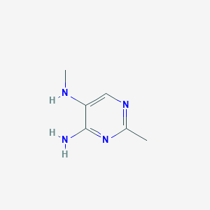 molecular formula C6H10N4 B11817537 N5,2-Dimethylpyrimidine-4,5-diamine 