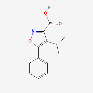 molecular formula C13H13NO3 B11817546 4-Isopropyl-5-phenylisoxazole-3-carboxylic acid 