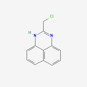 molecular formula C12H9ClN2 B11817567 2-(chloromethyl)-1H-perimidine 