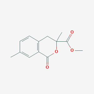 molecular formula C13H14O4 B11817619 Methyl 3,7-dimethyl-1-oxoisochroman-3-carboxylate CAS No. 890646-76-1