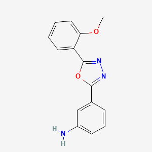 molecular formula C15H13N3O2 B11817663 3-(5-(2-Methoxyphenyl)-1,3,4-oxadiazol-2-yl)aniline 