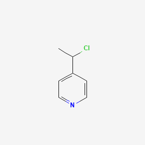 molecular formula C7H8ClN B11817711 4-(1-Chloroethyl)pyridine 