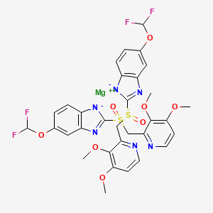 molecular formula C32H28F4MgN6O8S2 B11817718 Pantoprazole magnesium CAS No. 199387-73-0