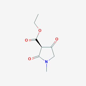 molecular formula C8H11NO4 B11817804 ethyl (3S)-1-methyl-2,4-dioxopyrrolidine-3-carboxylate 