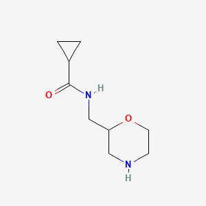 molecular formula C9H16N2O2 B11817850 N-(morpholin-2-ylmethyl)cyclopropanecarboxamide 