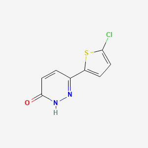 molecular formula C8H5ClN2OS B11817876 6-(5-Chlorothiophen-2-yl)pyridazin-3-ol 