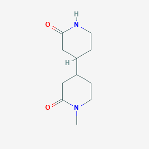 molecular formula C11H18N2O2 B11817881 1-Methyl-[4,4'-bipiperidine]-2,2'-dione 