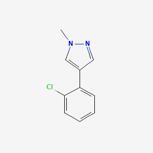 molecular formula C10H9ClN2 B11817898 4-(2-chlorophenyl)-1-methyl-1H-pyrazole 