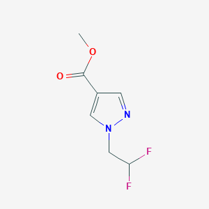 molecular formula C7H8F2N2O2 B11817917 methyl 1-(2,2-difluoroethyl)-1H-pyrazole-4-carboxylate 