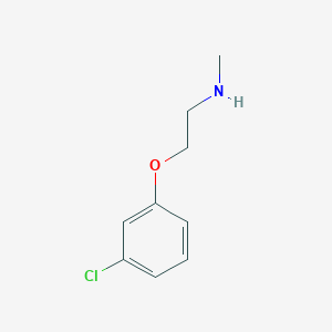 molecular formula C9H12ClNO B011818 2-(3-chlorophenoxy)-N-methylethanamine CAS No. 102308-82-7