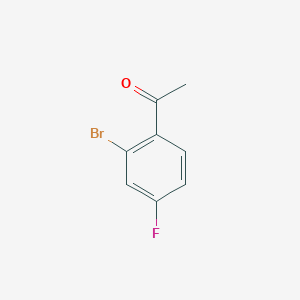 molecular formula C8H6BrFO B118180 2'-溴-4'-氟苯乙酮 CAS No. 1006-39-9