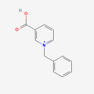 molecular formula C13H12NO2+ B11818006 1-Benzyl-3-carboxypyridinium CAS No. 16183-84-9