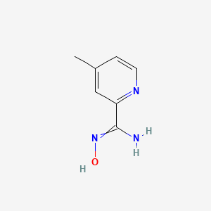 molecular formula C7H9N3O B11818026 N'-hydroxy-4-methylpyridine-2-carboximidamide 