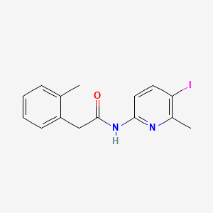 molecular formula C15H15IN2O B1181810 N-(5-iodo-6-methylpyridin-2-yl)-2-(2-methylphenyl)acetamide 