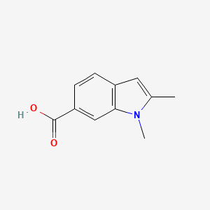 molecular formula C11H11NO2 B11818395 1,2-Dimethyl-1H-indole-6-carboxylic acid 